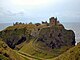 Dunnottar Castle, a defensive castle used in the High Middle Ages.