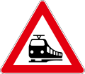 A35 Railway crossing without ramps ahead