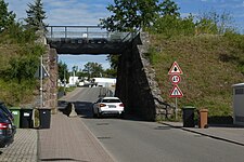 Brücke über Gottlieb-Braun-Straße in Althengstett vor Neubau