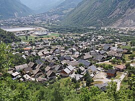 A general view of Hermillon, with Saint-Jean-de-Maurienne visible in the background