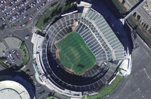 Aerial photo of the Coliseum.