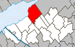 Location within Nicolet-Yamaska RCM