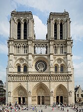 Notre-Dame Cathedral, Paris, by various architects, begun in 1163[144]
