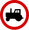 B-6 "no entry for tractors and slow-running vehicles"