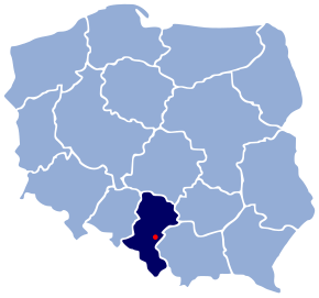 Poziția localității Mikołów