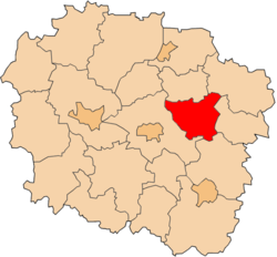 Location within the voivodeship