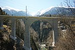 Eisenbahnbrücke über die Rhone