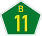 B11 road shield}}