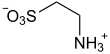 Skeleton formula of taurine