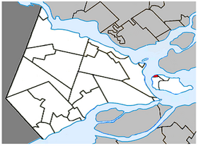 Lage in der MRC Vaudreuil-Soulanges