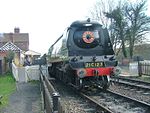 Preserved locomotive number 21C123 Blackmoor Vale