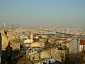 Türkei, Istanbul, Theodosianische Mauer mit Blick auf Istanbul