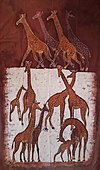 Giraffen (Batik)