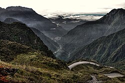 Panorama Grasberg, Tembagapura (wilayah konsesi pertambangan Freeport)