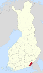 Lage von Lappeenranta in Finnland