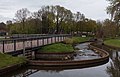 Lochem, Fahrrad- und Fußgängerbrücke über dem Berkel-Wehr