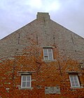 Noch erhaltener Giebel der Manslagter Burg