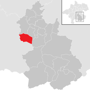 Lage der Gemeinde Steinbach am Ziehberg im Bezirk Kirchdorf (anklickbare Karte)