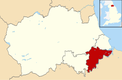 Der Teil des Borough of Stockton-on-Tees in der Grafschaft Durham