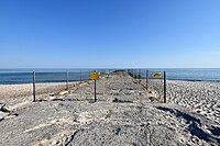 Plaża zachodnia, nieczynne trzecie molo