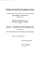 Verleihungsurkunde des Bundespräsidenten