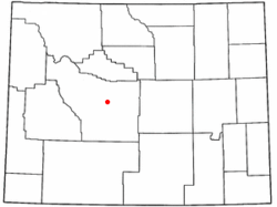 Location of Arapahoe, Wyoming