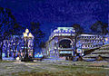 St. Petersburg. Silvester. Jelisejewski Shop. Öl auf Leinwand 25 × 35 cm, 2003