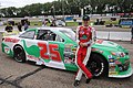 Self standing beside his Venturini No. 25 before the race at Madison in 2019