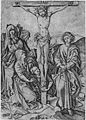 Kreuzigung, Kupferstich, Martin Schongauer (um 1480)