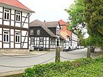 Schlossstraße in Alt-Wolfsburg nahe dem Schloss Wolfsburg