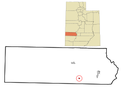 Location in Beaver County and the State of Utah