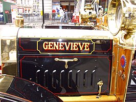 Darracq Genevieve uit 1904, vergelijkbaar met de oldtimer in de film