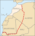 French language map of the "Greater Morocco" area