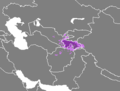 Tajik Language distribution