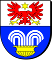 Kopfloser Doppeladler im Schild von Gmina Rędziny (Powiat Częstochowski)