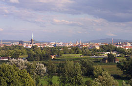 Plzeň'in panoramik görüntüsu