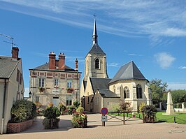 Gemeentehuis en église Saint-Martin