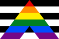 Prideflagg for heterofile som støtter homokampen (Straight ally pride flag)