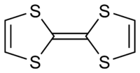 Structuurformule van tetrathiafulvaleen