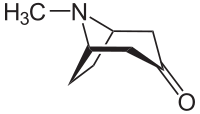 Strukturformel von Tropinon