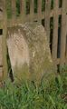 Halbmeilenstein Beierfeld vor der Restaurierung