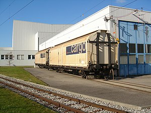 A freight siding in Switzerland
