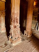 Pillar carvings inside