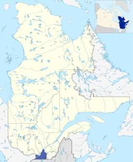 Lage der Region Montérégie in Québec