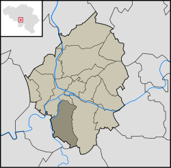 Location in the municipality of Charleroi