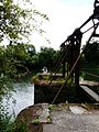 De sluis van Moulin du Duellas, een met de hand aangedreven sluis