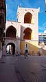 Torres de Quart, Valencia, Spain from the town side, November2024. The open aspect on this side is to prevent the tower being used against the city's population