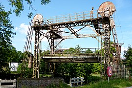 Vapeurbrug - spoorlijn over de Moervaart