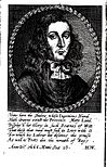 Porträt George Alsops in der Erstausgabe von A Character of the Province of Maryland (1666).