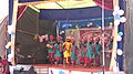 A group of students performing bhangra (dance) (India)